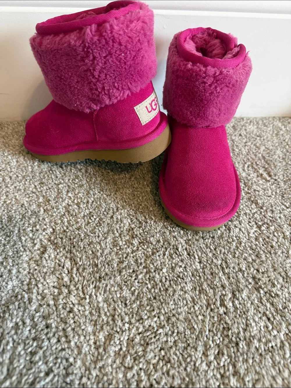 UGG Kids Classic Jona Luxury Boot Hot Pink
